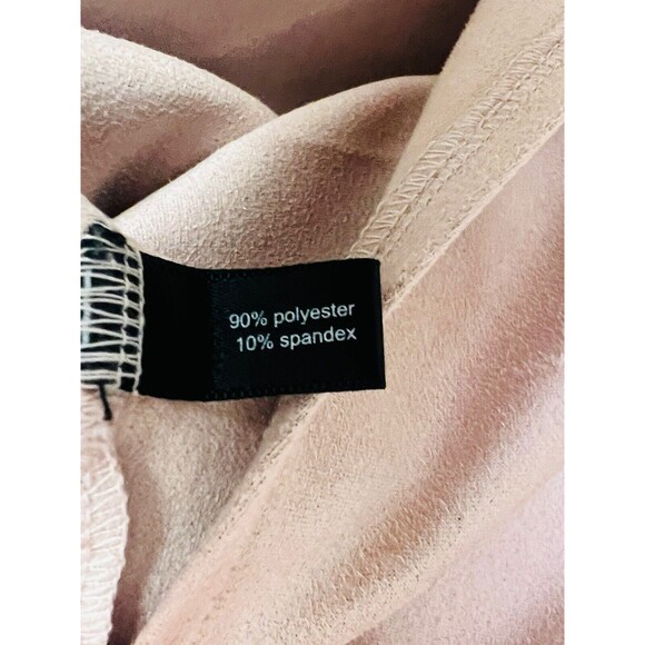 NWT The Limited Top XS Pink Asymmetric Faux Suede Sleeveless Career Casual - Picture 5 of 7